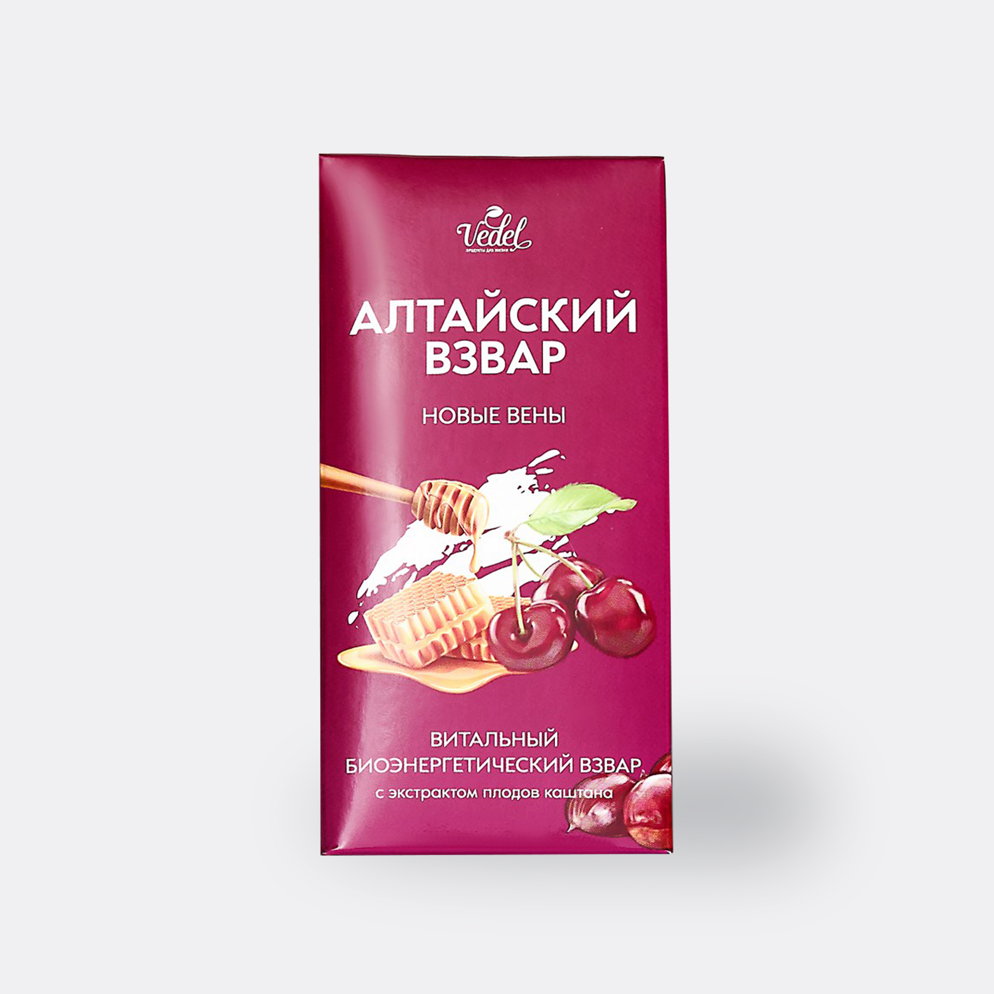Алтайский взвар "Новые вены" 7 шт. по 14 г. Взвар вишневый с экстрактом плодов каштана