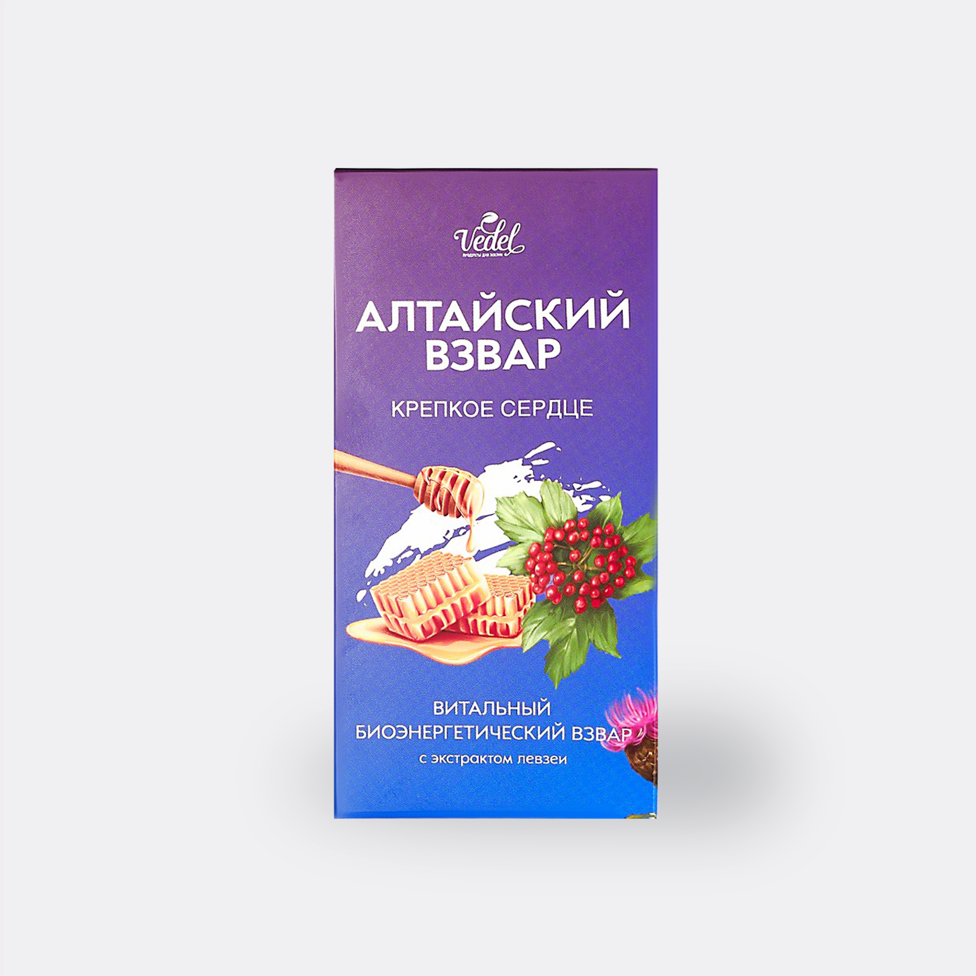 Алтайский взвар "Крепкое сердце" 7 шт. по 14 г. Взвар калиновый с боярышником и экстрактом левзеи