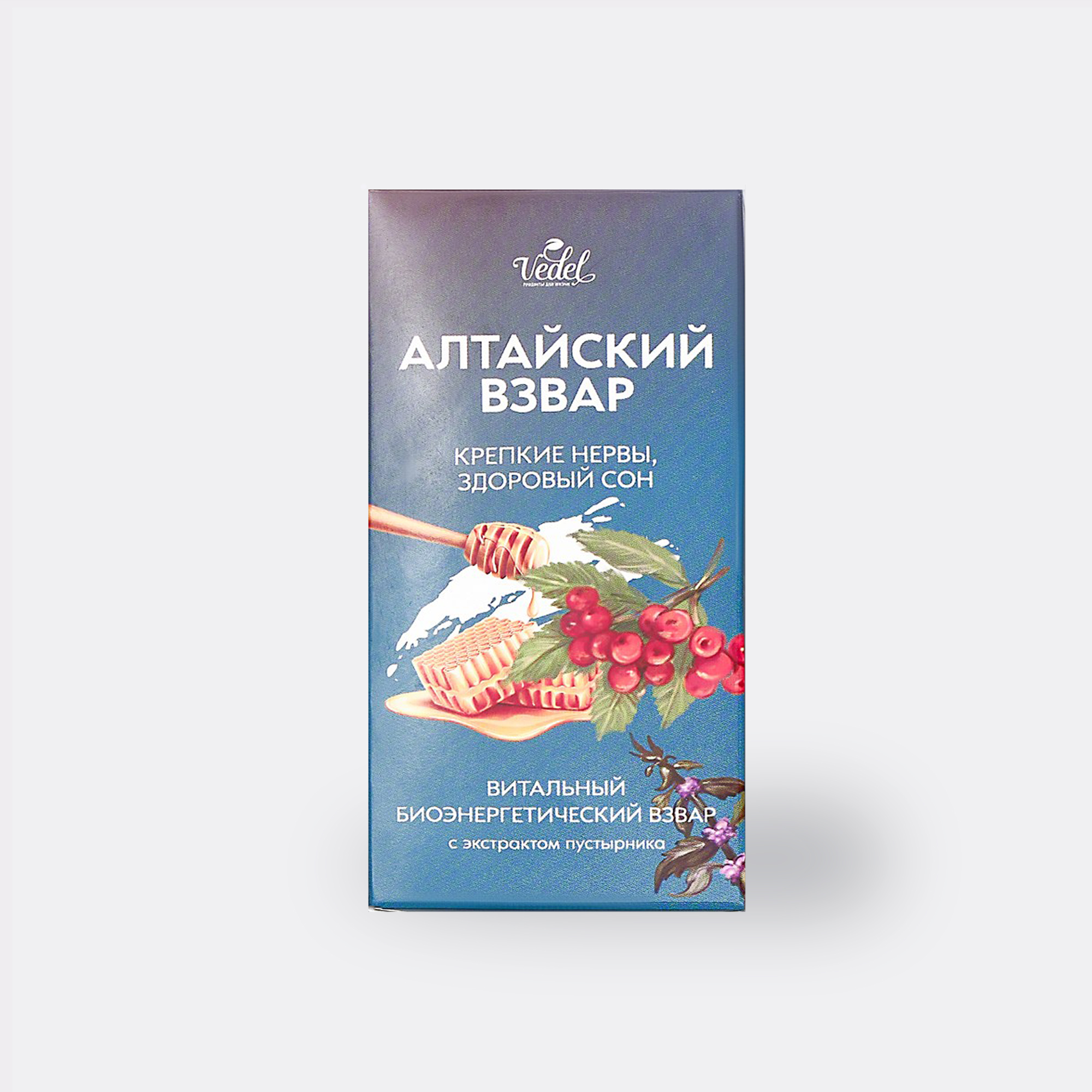 Алтайский взвар "Крепкие нервы, здоровый сон" 7 шт. по 14 г. Взвар Рябиновый с экстрактом пустырника
